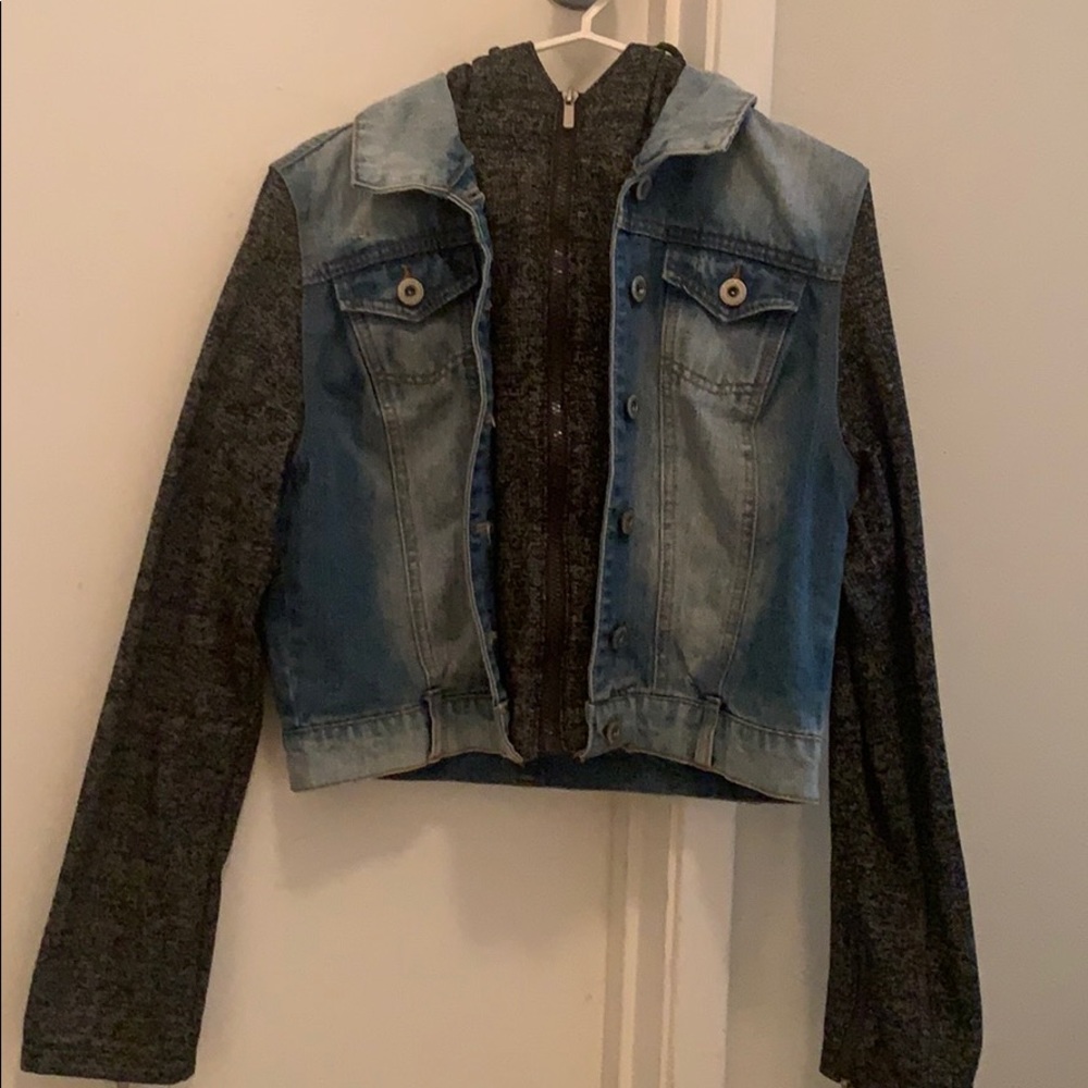 jean jacket hoodie